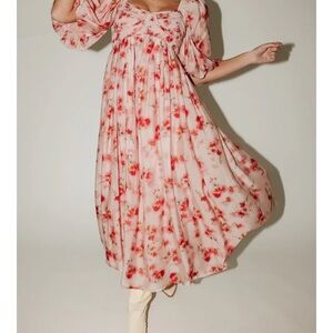 Floral Pink Maxi Dress